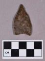 Chipped stone, projectile point, lanceolate, basal flaking