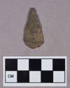 Chipped stone, projectile point, leaf-shaped