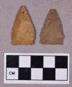 Chipped stone, projectile points, stemmed