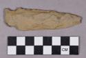 Chipped stone, projectile point, stemmed