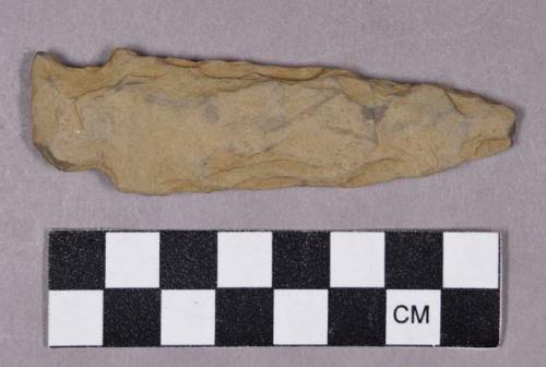 Chipped stone, projectile point, stemmed