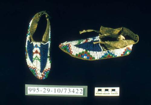Beaded child's moccasins