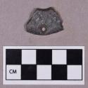 Groundstone, ornament, perforated pendant fragment