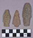 Chipped stone, projectile point, stemmed