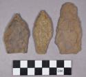 Chipped stone, projectile point, stemmed