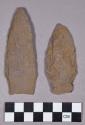 Chipped stone, projectile points, stemmed