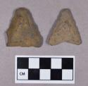 Chipped stone, projectile points, triangular