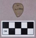 Ground stone, perforated stone, possible pendant