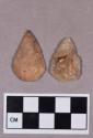 Chipped stone, projectile points, leaf-shaped