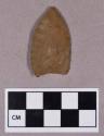 Chipped stone, projectile point, lanceolate, basal flaking