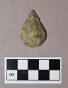 Chipped stone, projectile point, leaf-shaped