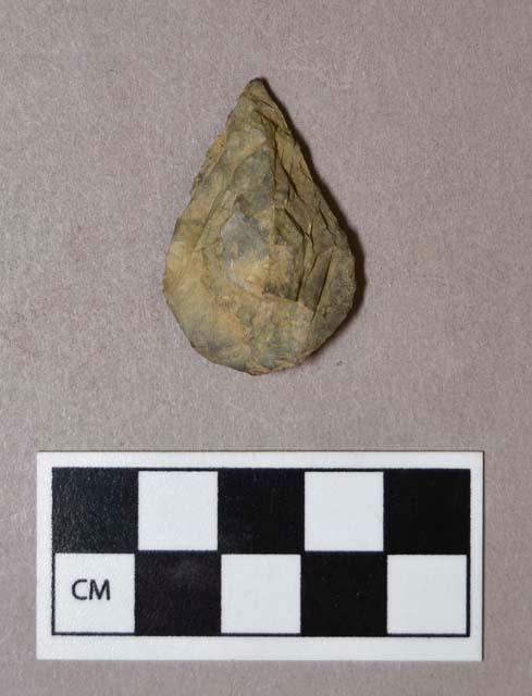 Chipped stone, projectile point, leaf-shaped