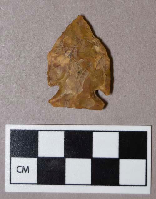 Chipped stone, projectile point, corner-notched