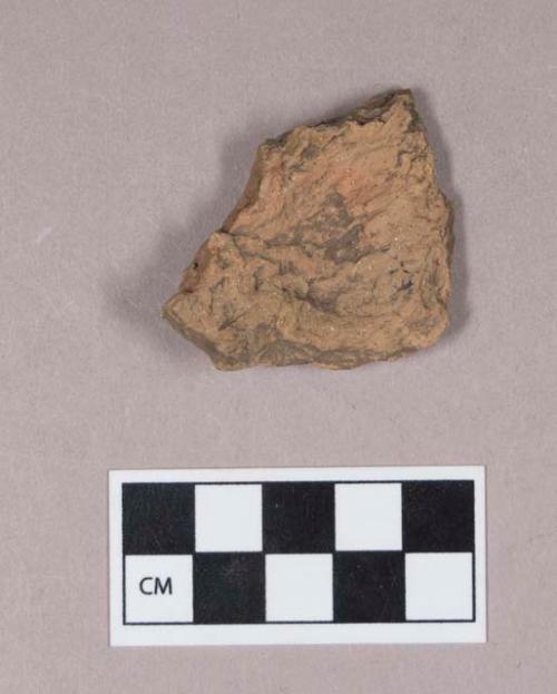Ceramic, earthenware body sherd, undecorated, grit-tempered, low fired