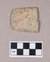 Ground stone, gorget fragment, one perforation