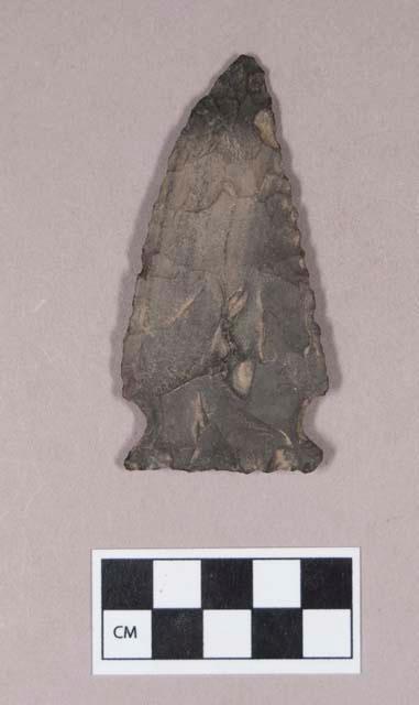 Chipped stone, projectile point, side-notched