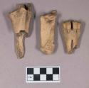 Organic, animal bone and bone fragments, including metapodial and calcaneus