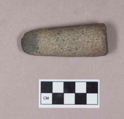 Ground stone, pecked and ground stone edged tool, possible adze