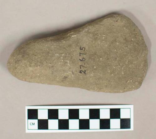 Ground stone axe, flared