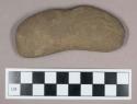 Ground stone, grooved atlatl weight