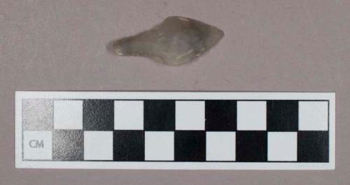 Chipped quartz, stemmed biface