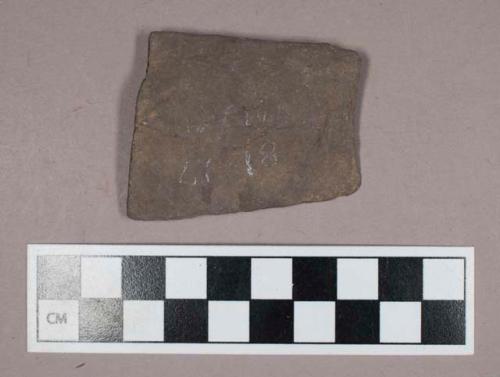 Chipped stone, lanceolate biface fragment