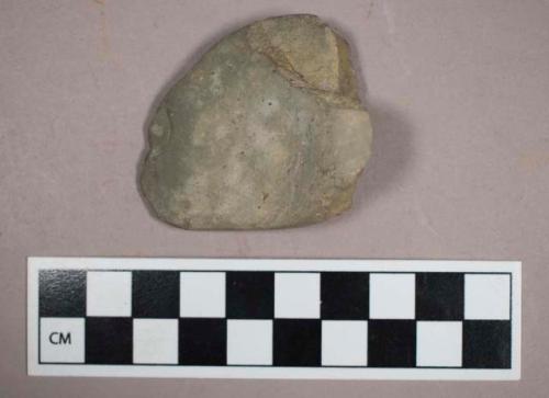 Ground stone, atlatl weight fragment