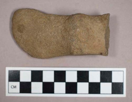 Ground stone, atlatl weight fragment