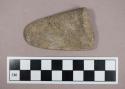 Ground stone, atlatl weight fragment