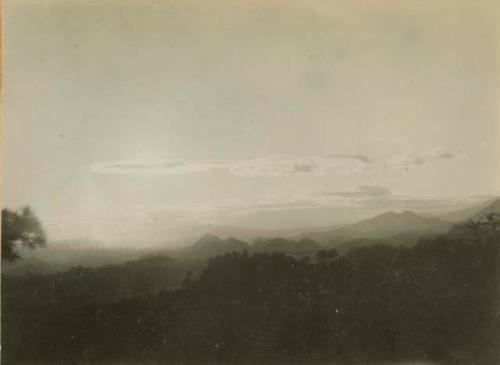 View of landscape from above Solola