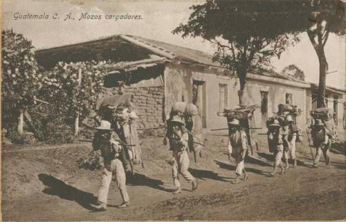 Porters carrying their loads