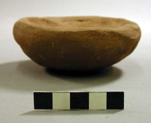 Pottery making series: 1. unfired clay - base of bowl