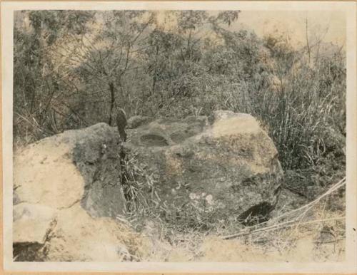 Grinding stone at Chuitinamit