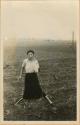 Eleanor Lothrop collecting plants