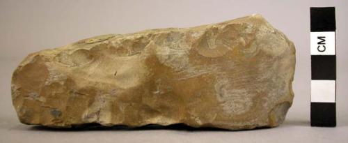 Polished limestone axe