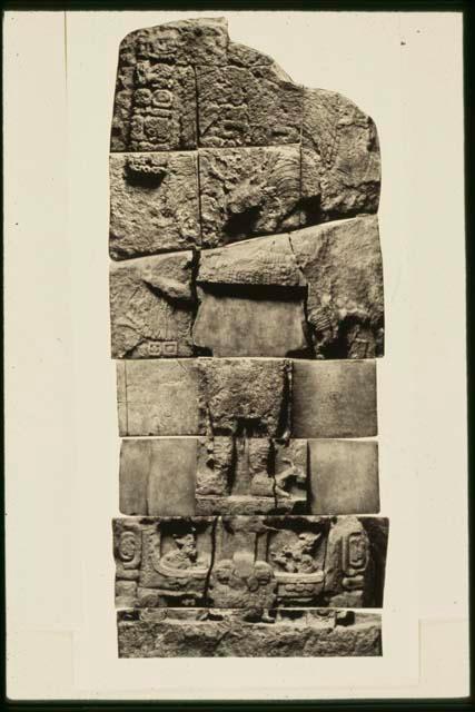 El Peru, Stela 39, photographic reconstruction