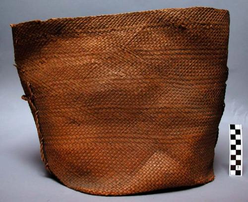 Cedar bark carrying basket