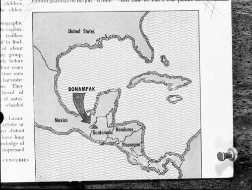 Bonampak, map of location