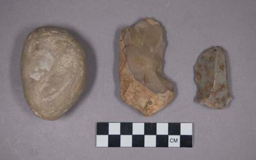 Flint cores, edged tools, and nodule