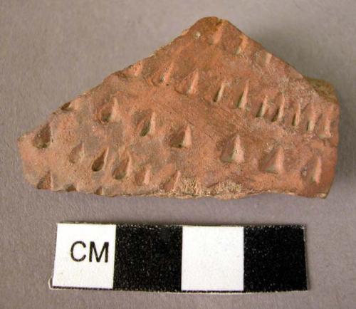 2 potsherds - incised ware, stylus impressed (Wace & Thompson, 1912, Type A2)