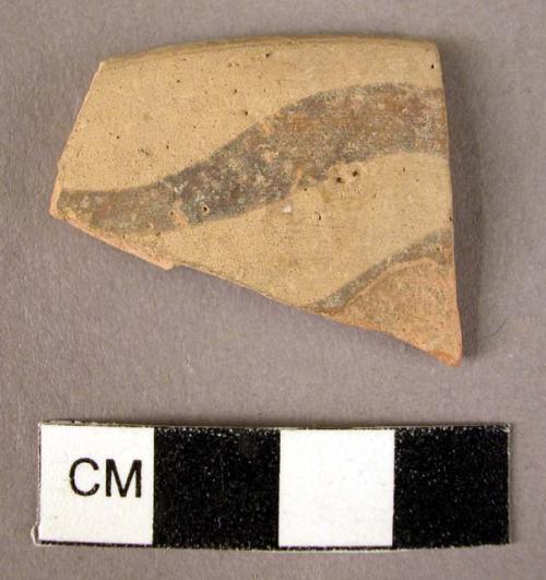 Rim potsherd - fragment of naturalistic design