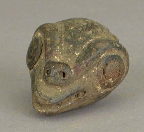 Ceramic sherd, animal effigy head