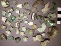 120 fragments of jade flat rings