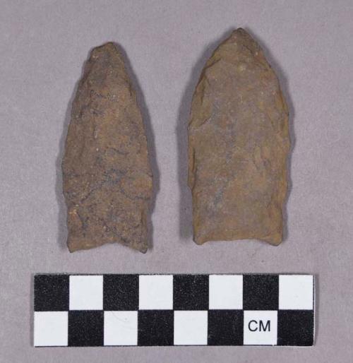 Chipped stone, projectile points, lanceolate