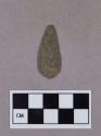 Chipped stone, projectile point, leaf-shaped