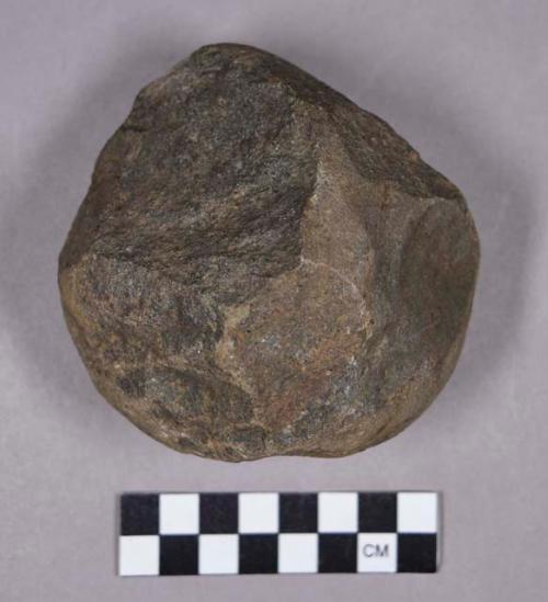 Raw material, stone, cobble, possible hammer stone