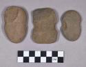 Ground stone, modified lithics, notched