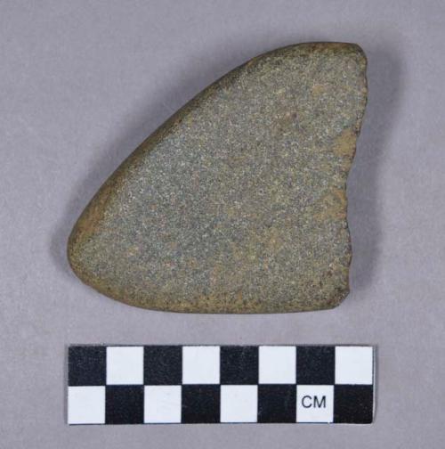 Ground stone, fragment, smoothed surface