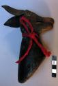 Small wooden deer head - part of headdress belonging to character "Polilla"