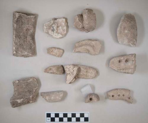 Fragments of stucco ornaments